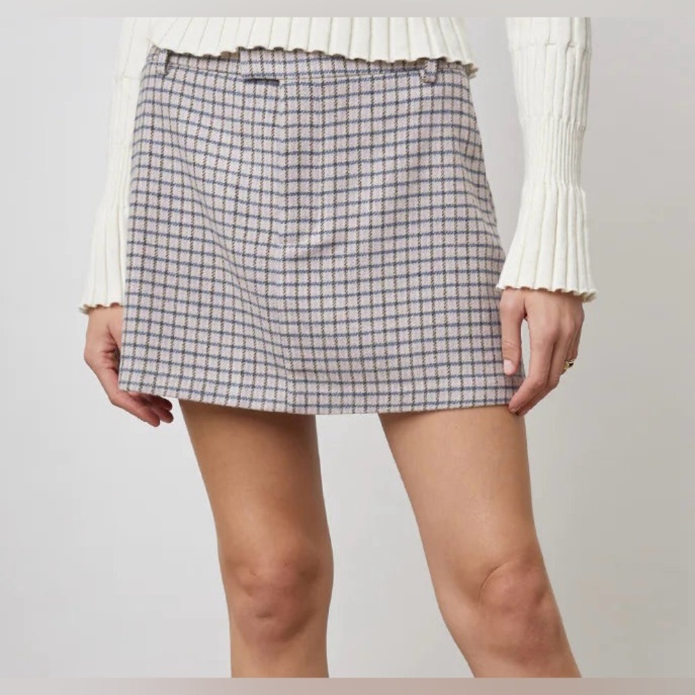 Rails | Prim Skirt Lilac Navy Mini Check